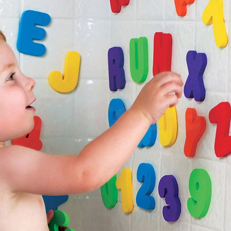 36pcs Baby Infant Newborn Kids Sponge Foam Letters Number Floating Bath Tub Swimming Bath Play Toy Gift